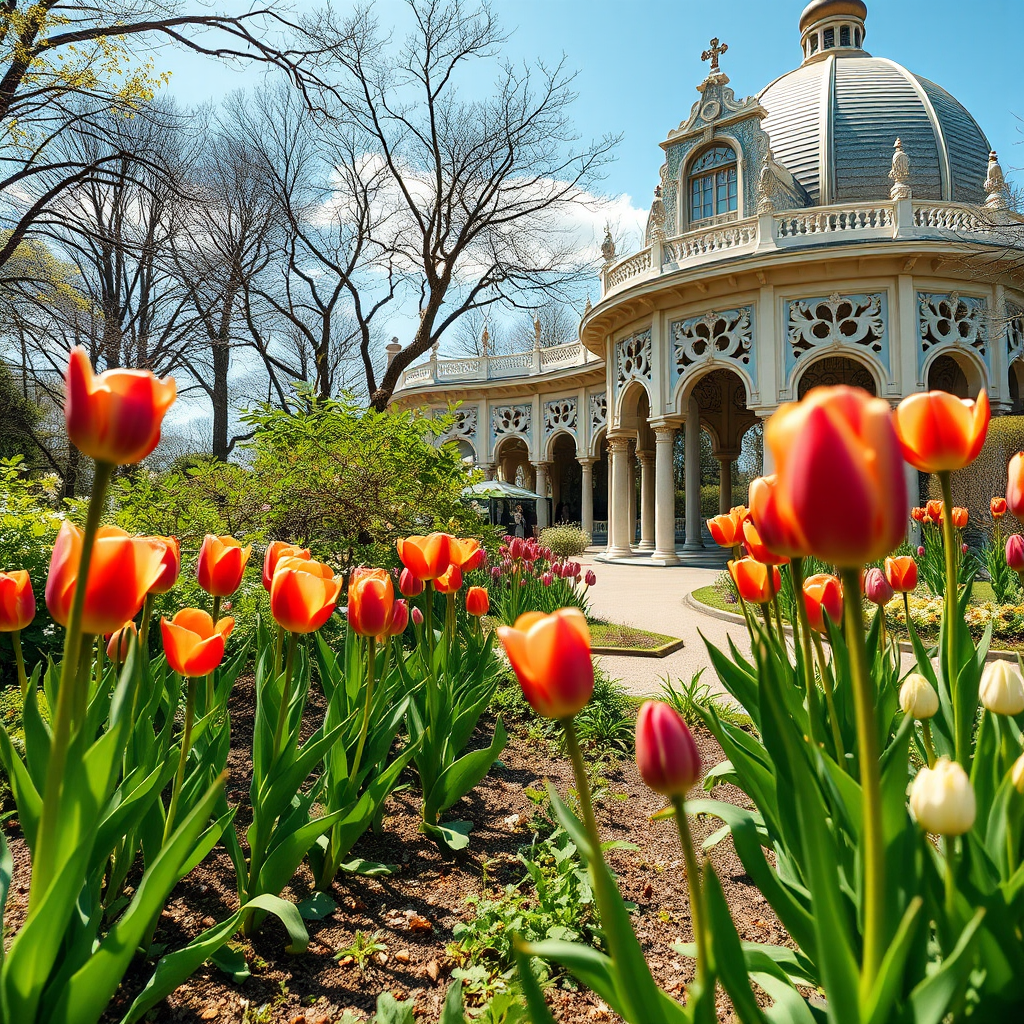 Spring colours and sunshine transform popular gardens